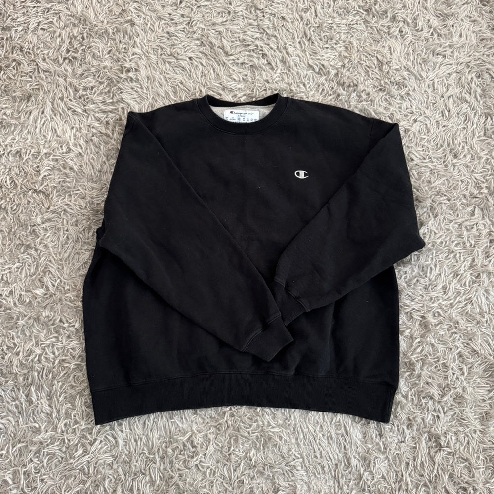 Champion Black Crewneck Sweatshirt